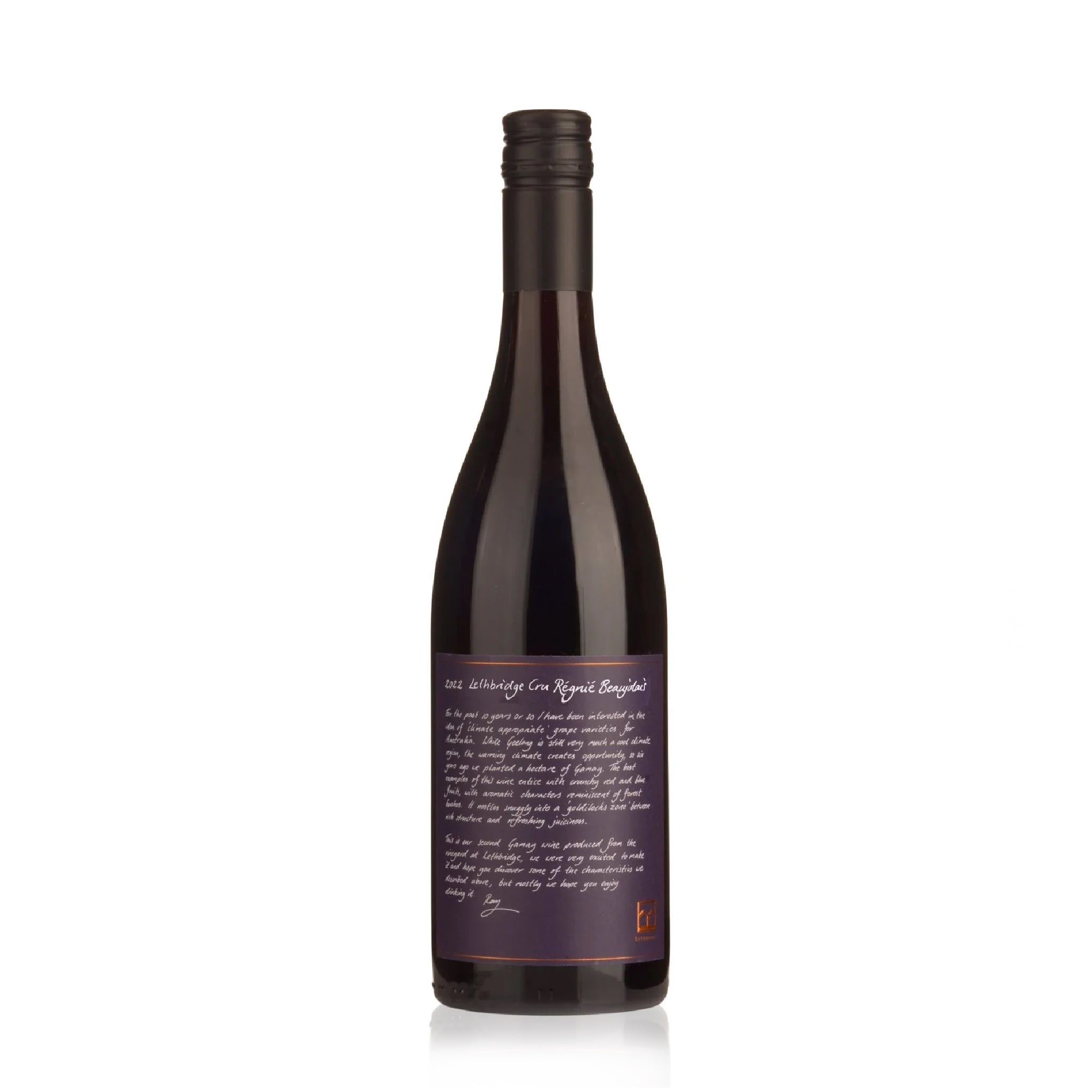 Lethbridge Cru Regnie Beaujolais 2022 red wine