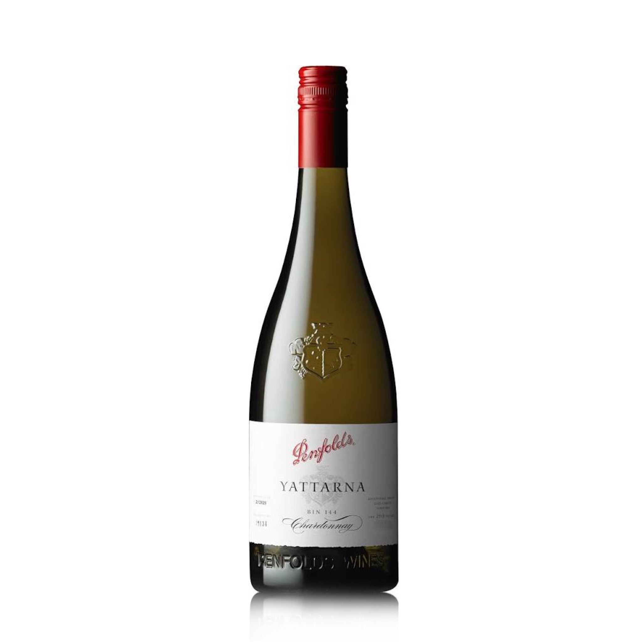 A bottle of Penfolds Yattarna Chardonnay white wine.