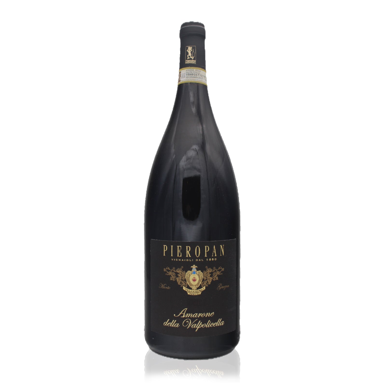 Bottle of Pieropan Amarone della Valpolicella, 750ml, organic Italian red wine from Veneto.