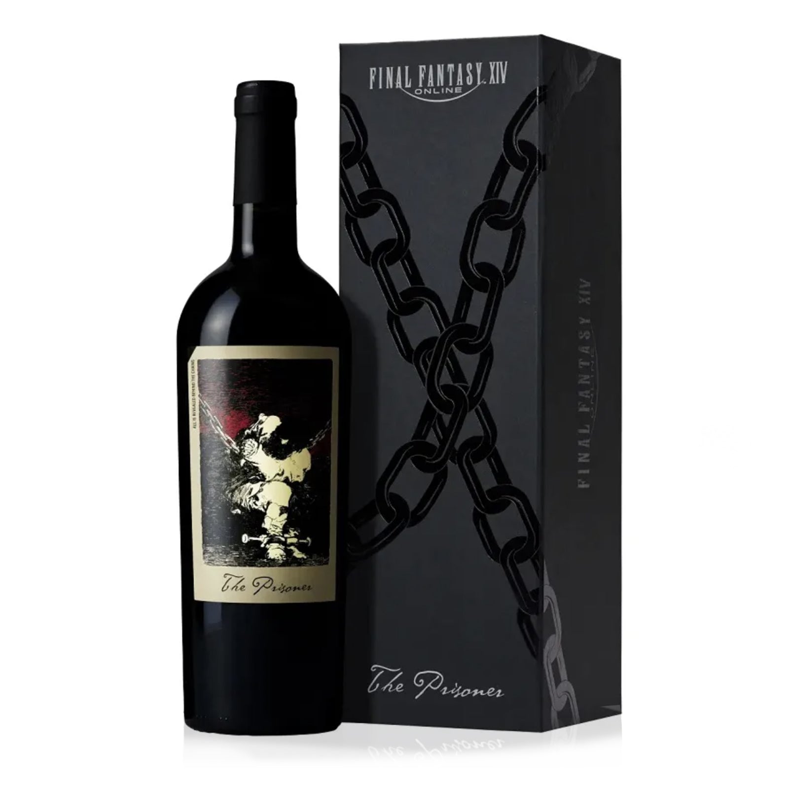 The Prisoner Red Blend Final Fantasy XIV Limited Edition wine label, 2021