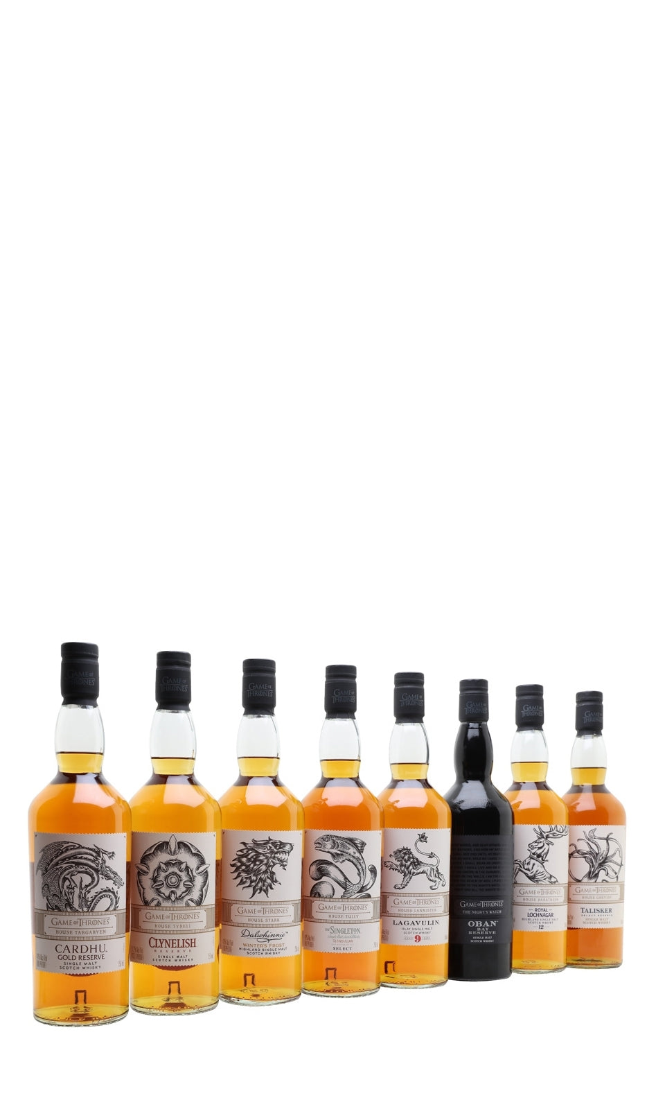 GOT Game of Thrones Ltd Edition 700ml Set of 8 – 1855 The Bottle