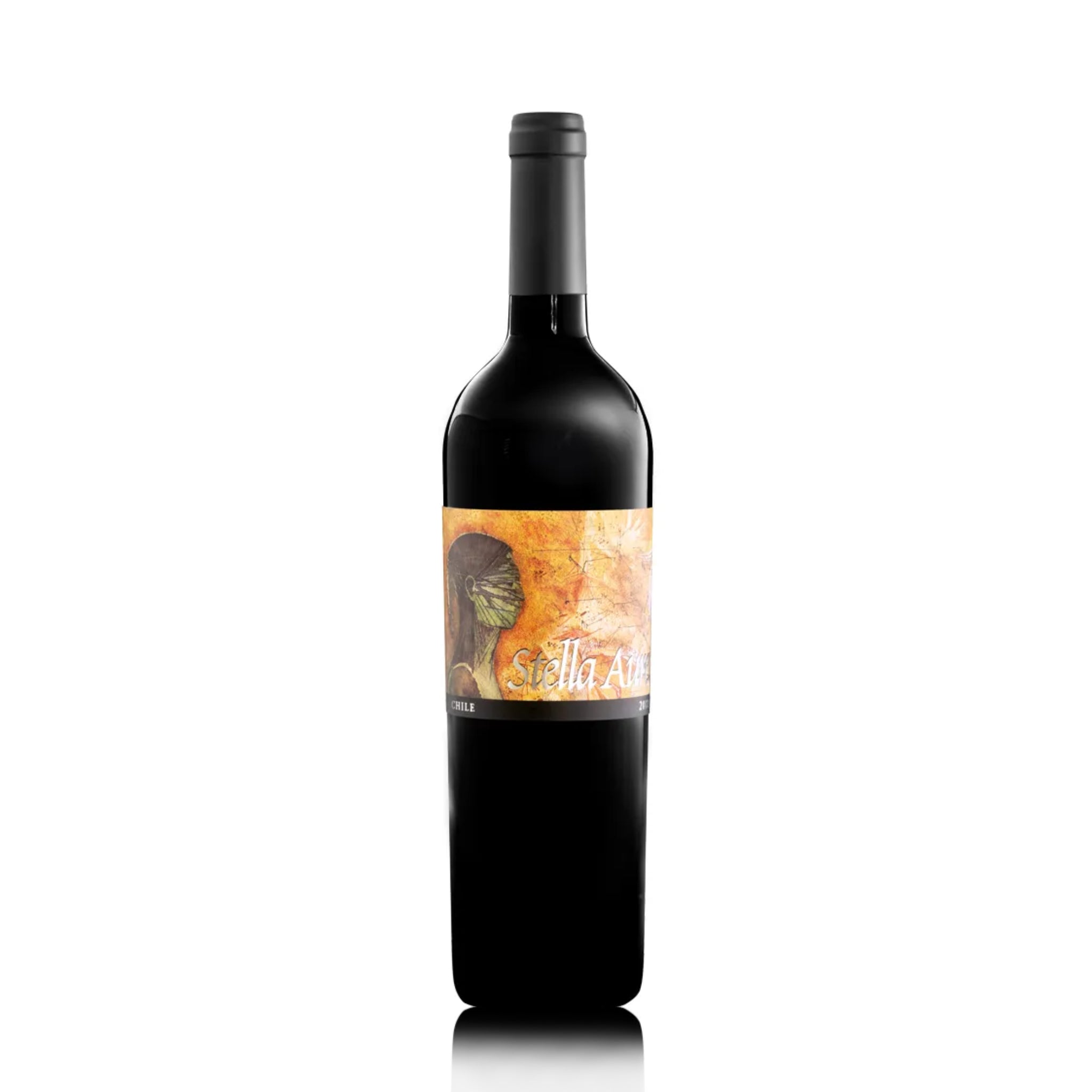 A bottle of Quebrada de Macul Stella Aurea red wine