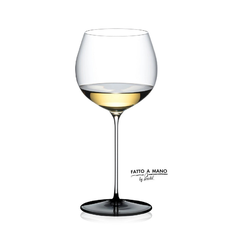 Riedel Fatto A Mano Black Tie Chardonnay wine glass 4110/07