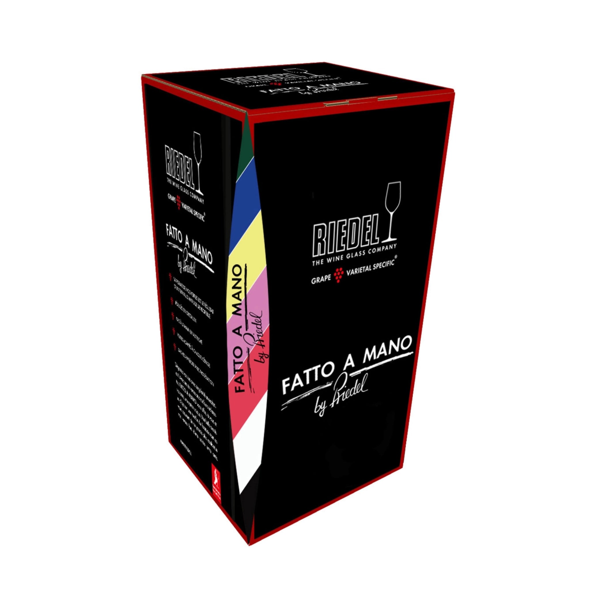 Riedel wine glass packaging box for Fatto a Mano Glass