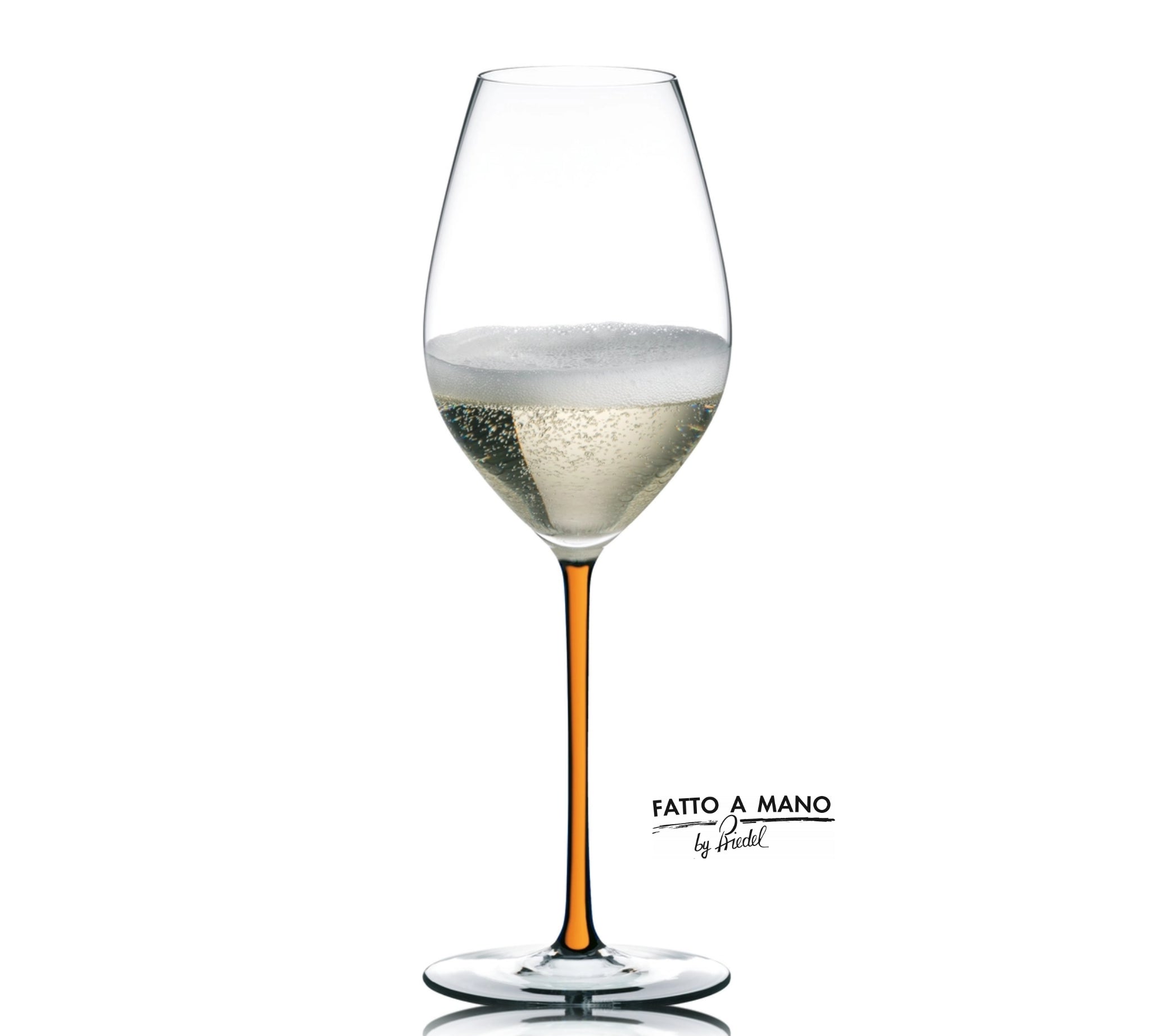 Riedel Glass Fatto a Mano Champagne Orange