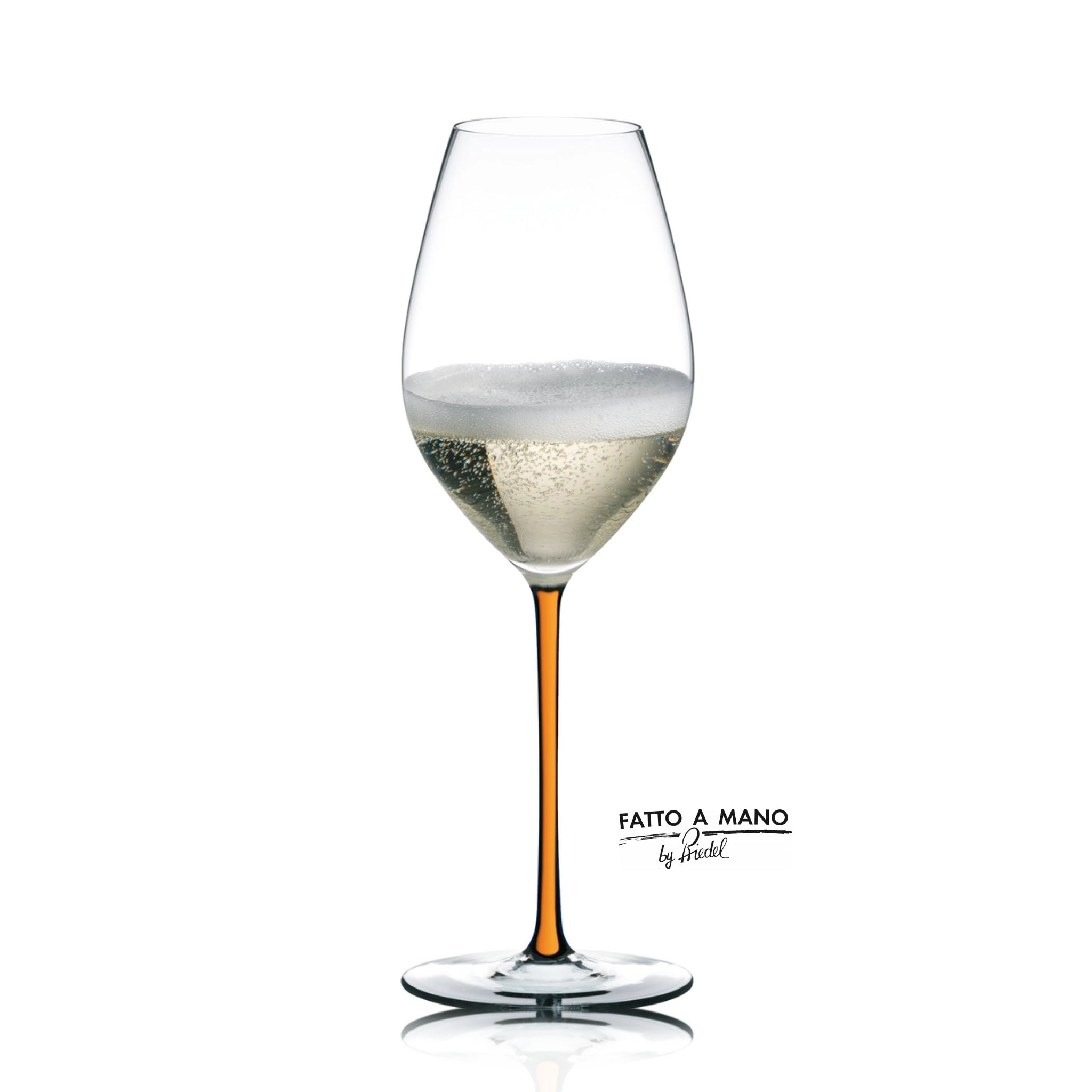Riedel Glass Fatto a Mano Champagne Orange