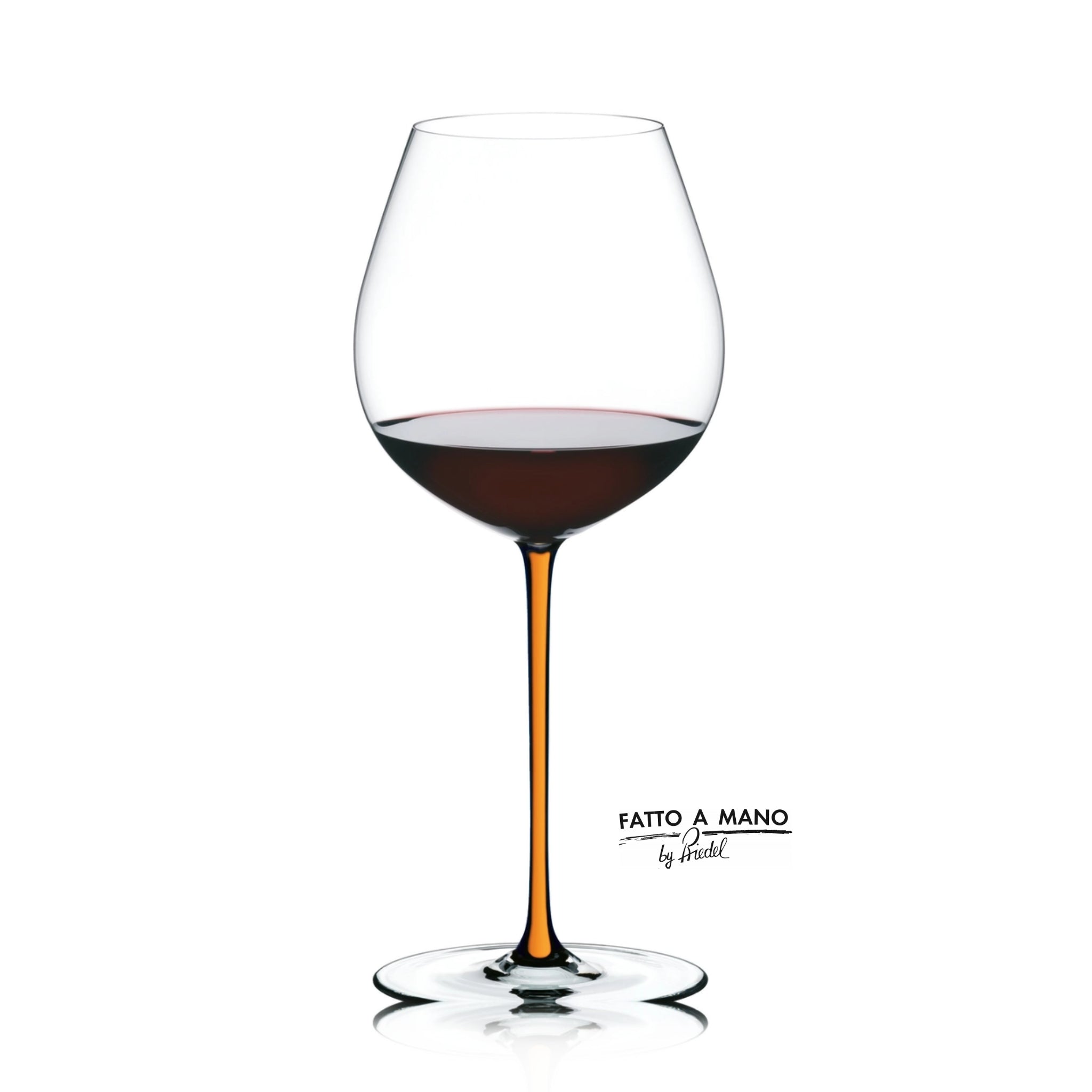 RIEDEL Fatto A Mano Pinot Noir Orange Glass