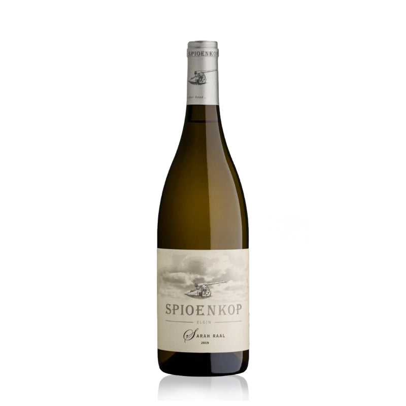 A bottle of Spioenkop Sarah Raal Chenin Blanc 2019 white wine.