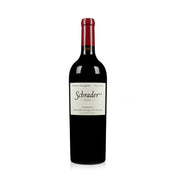 A bottle of Schrader Cellars CCS Cabernet Sauvignon red wine