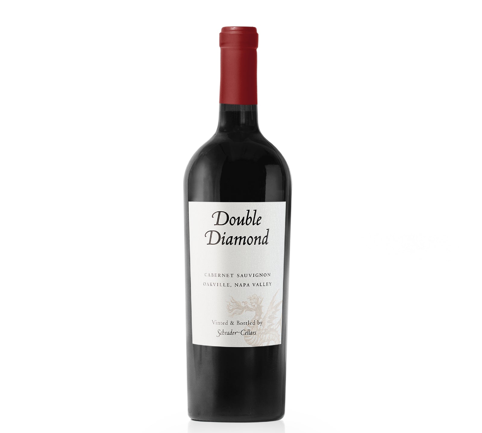 Bottle of Double Diamond Cabernet Sauvignon red wine 