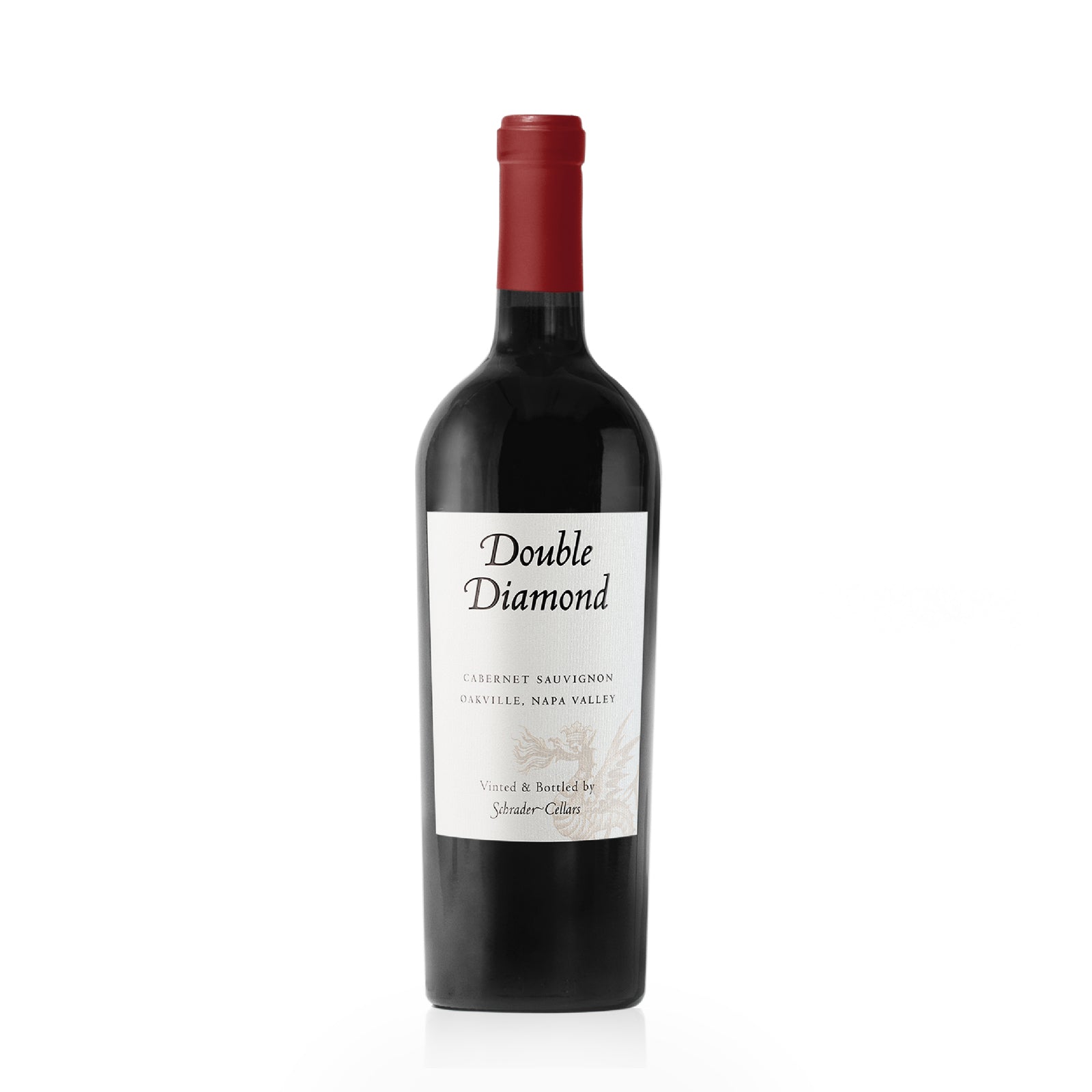 Bottle of Double Diamond Cabernet Sauvignon red wine 