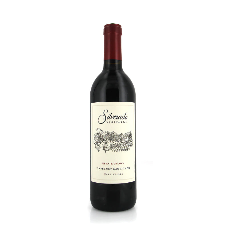 Bottle of Silverado Estate Napa Valley Cabernet Sauvignon red wine