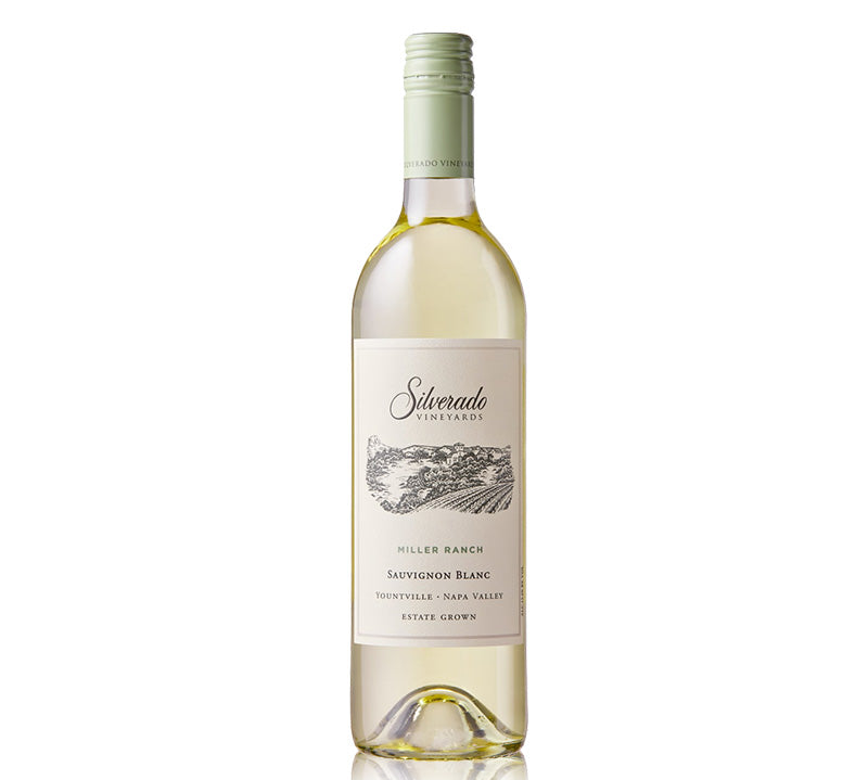 Bottle of Silverado Miller Ranch Sauvignon Blanc white wine