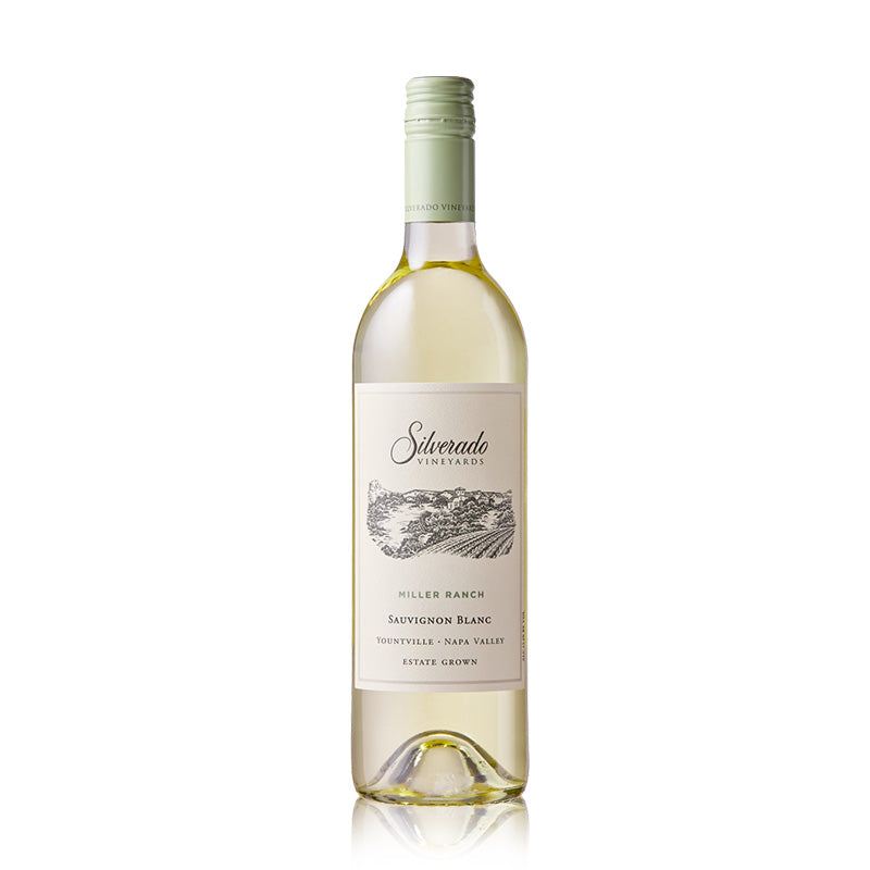 Bottle of Silverado Miller Ranch Sauvignon Blanc white wine