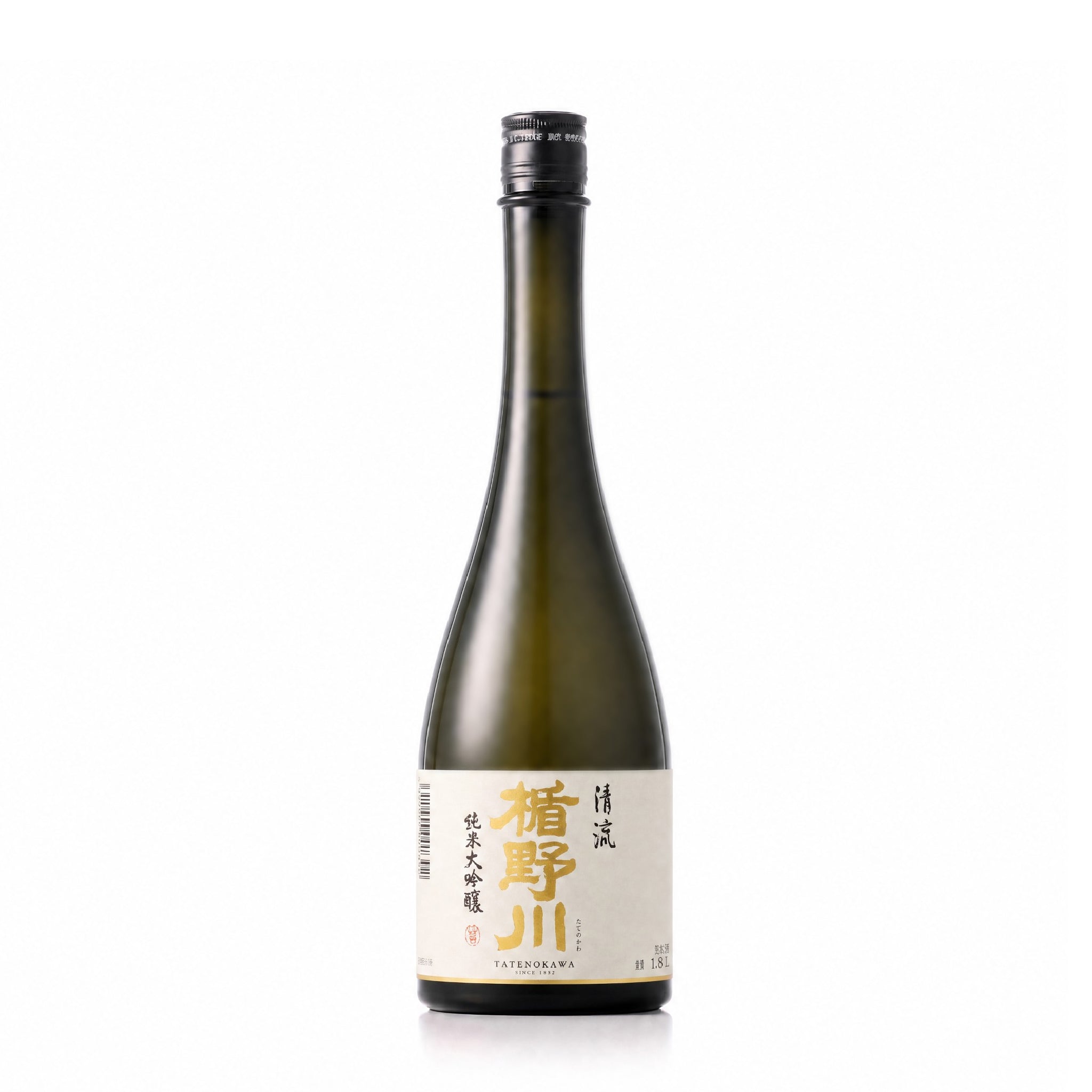 Bottle of Tatenokawa sake 