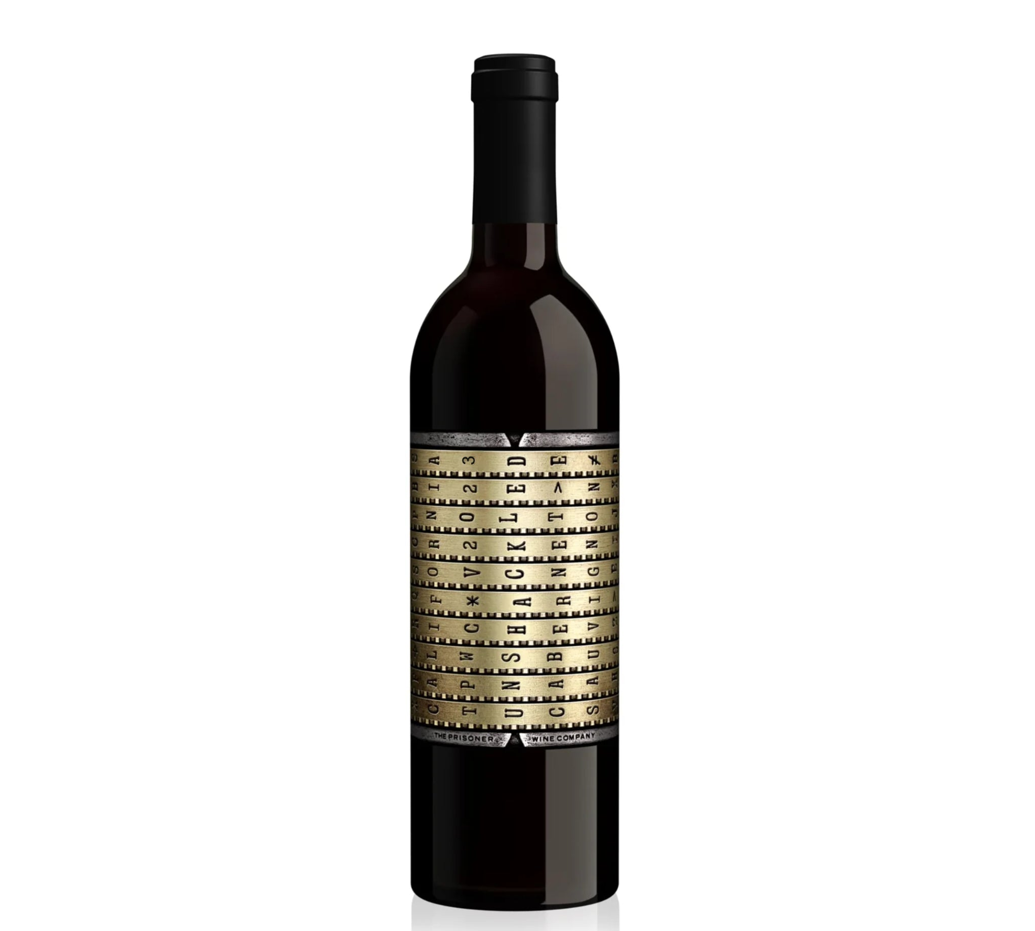 A bottle of The Prisoner Wine Company Unshackled Cabernet Sauvignon 2023 red wine