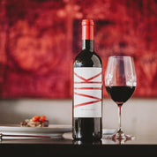 Bottle of VIK Millahue Chilean red wine with rich dark fruit, cocoa, and spice notes.
