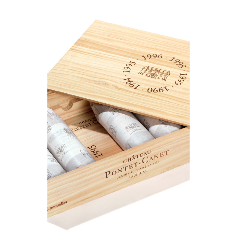 期間限定価格商品 Pauillac Canet Pontet Chateau Vertical Case 1990-1999 Case ワイン