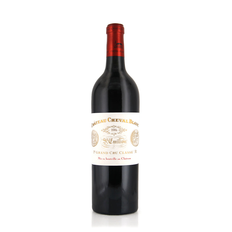 A bottle of Chateau Cheval Blanc Saint Emilion 2006 red wine
