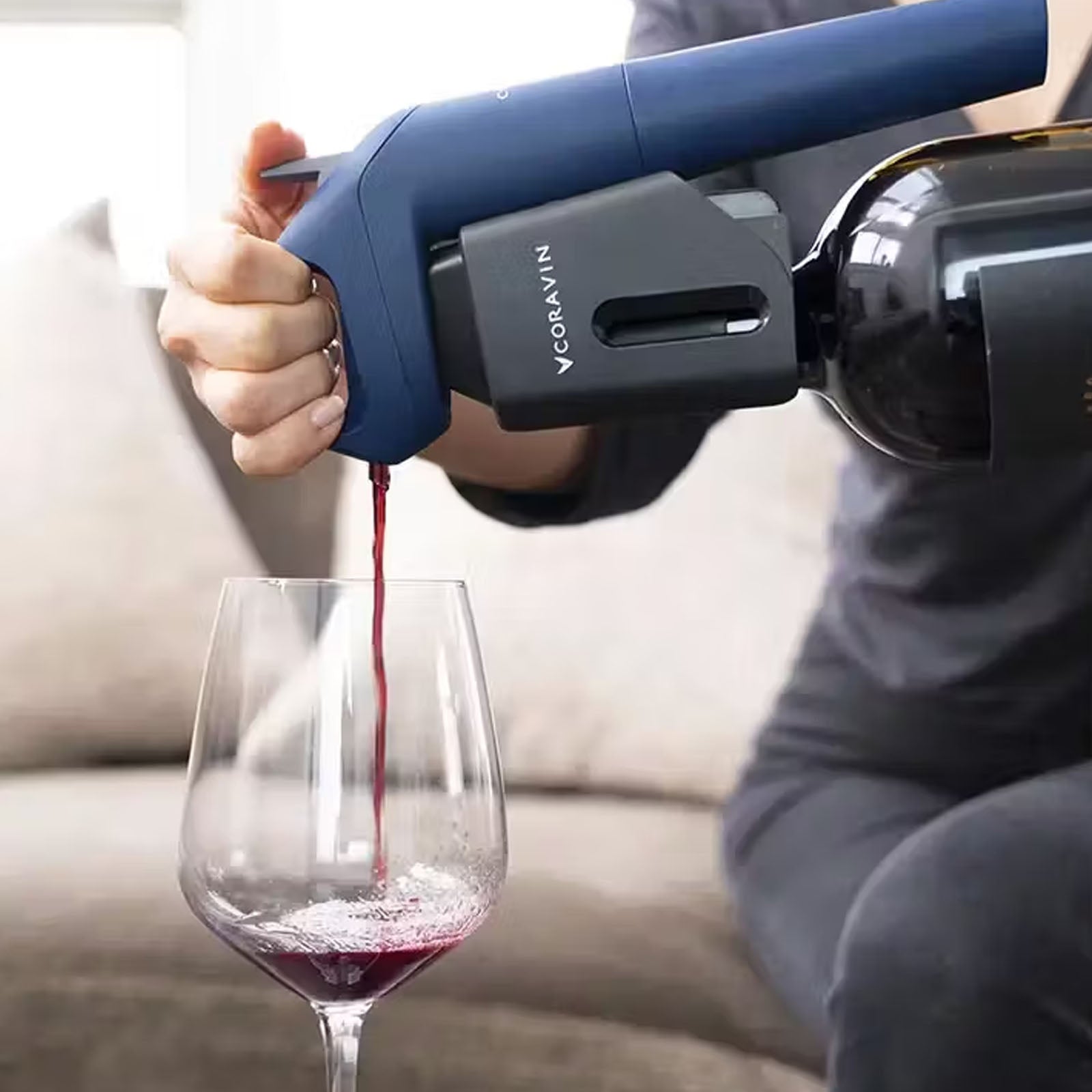 Coravin Wine System Model Timeless Three + Deep Sea Blue