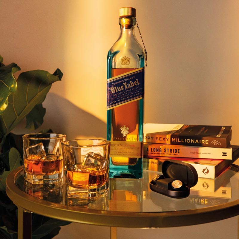 Johnnie Walker Blue Label Set with 2 Glasses 700ml