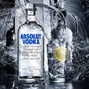 A bottle of Absolut Vodka