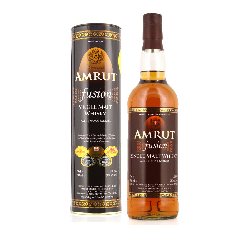 Amrut Fusion Single Malt Whisky 700ml box