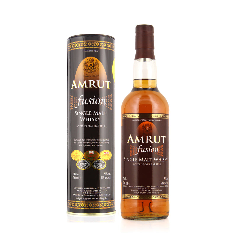 Amrut Fusion Single Malt Whisky 700ml box