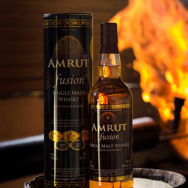 Amrut Fusion Single Malt Whisky 700ml bottle
