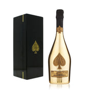 A bottle of Armand De Brignac Champagne Ace of Spades Gold NV.