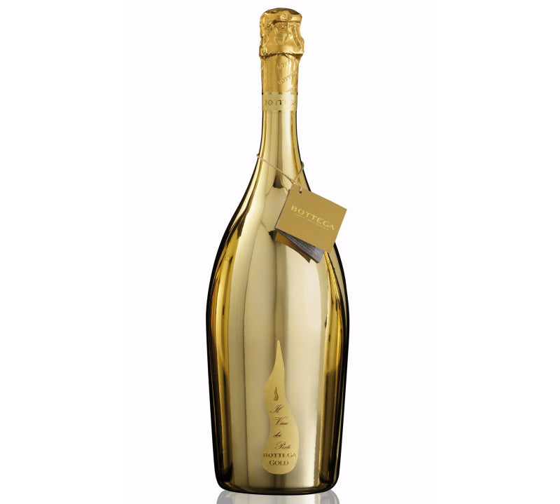 A bottle of Bottega Gold Prosecco Vino Dei Poeti Brut NV magnum