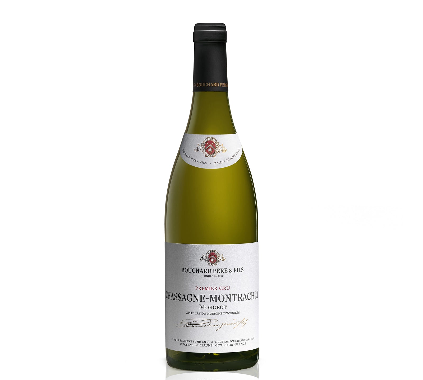 Bottle of Bouchard Pere & Fils Chassagne-Montrachet Morgeot Premier Cru white wine