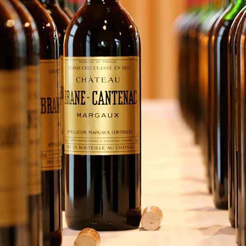 Chateau Brane Cantenac Margaux 750ml red wine bottle