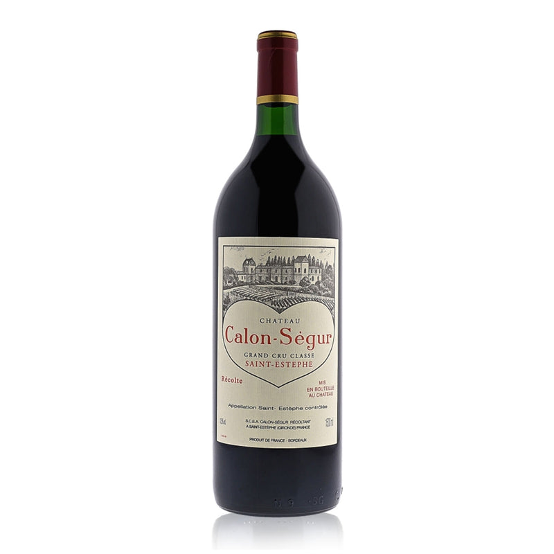 A magnum bottle of Chateau Calon Segur St-Estephe red wine