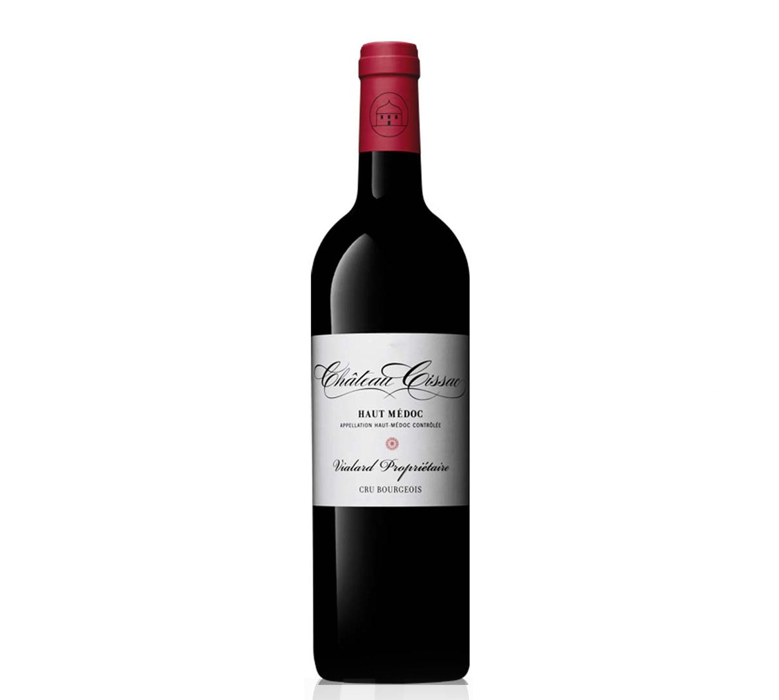 Bottle of Chateau Cissac Haut-Medoc red wine