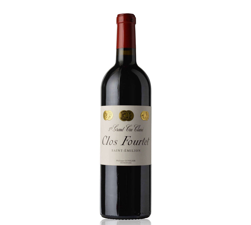 Bottle of Clos Fourtet St-Emilion red wine