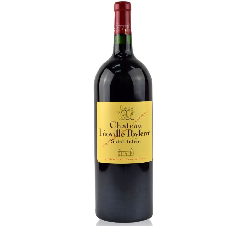 Chateau Leoville Poyferre Saint-Julien magnum size bottle.
