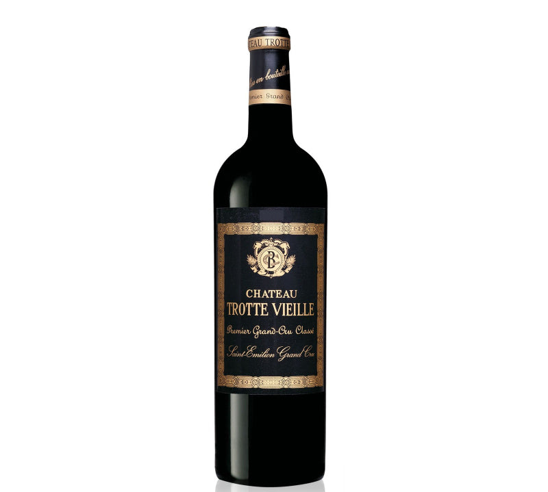 Bottle of Chateau Trotte Vieille St-Emilion red wine