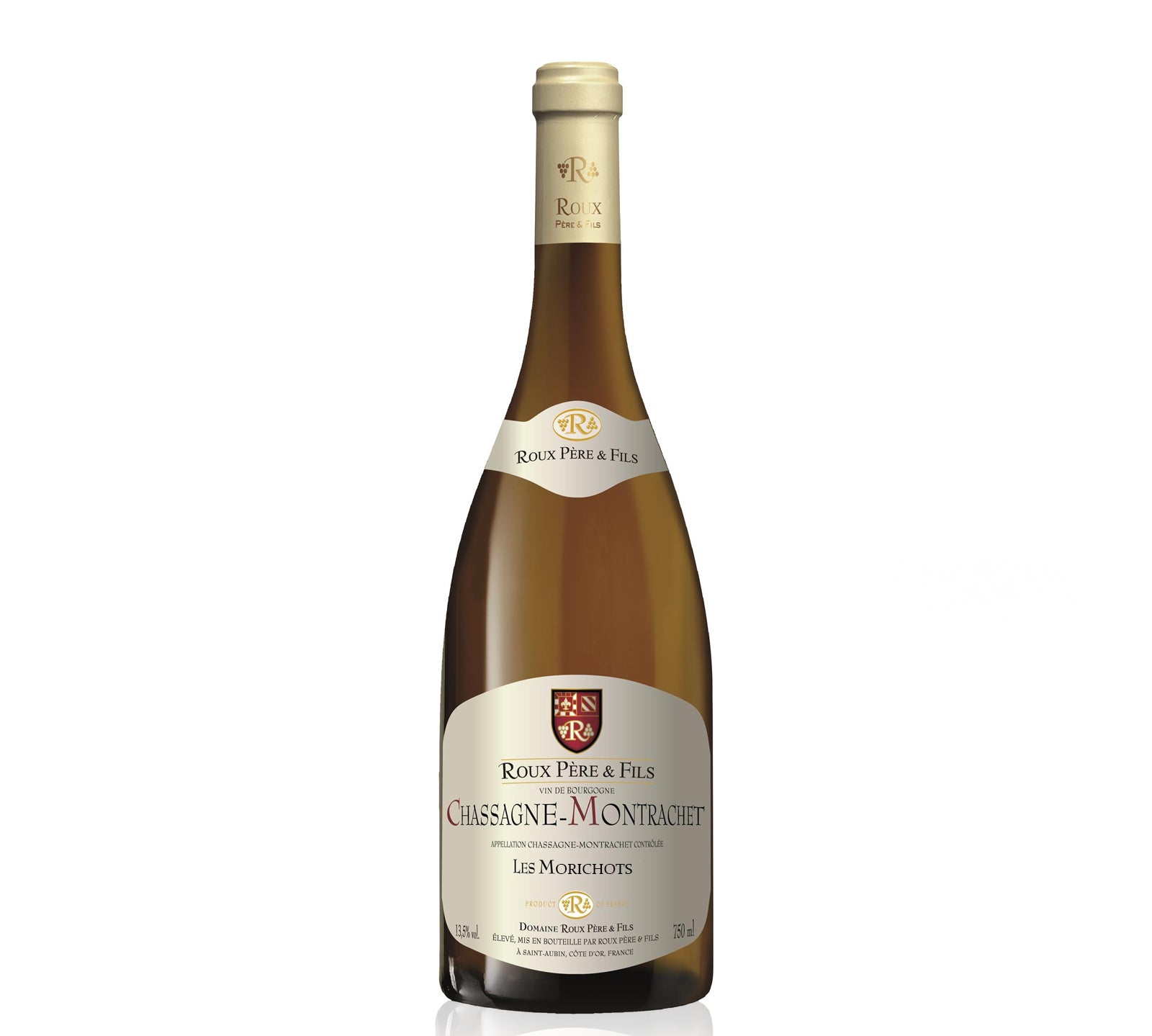 Bottle of Domaine Roux Pere & Fils Chassagne Montrachet Les Morichots white wine