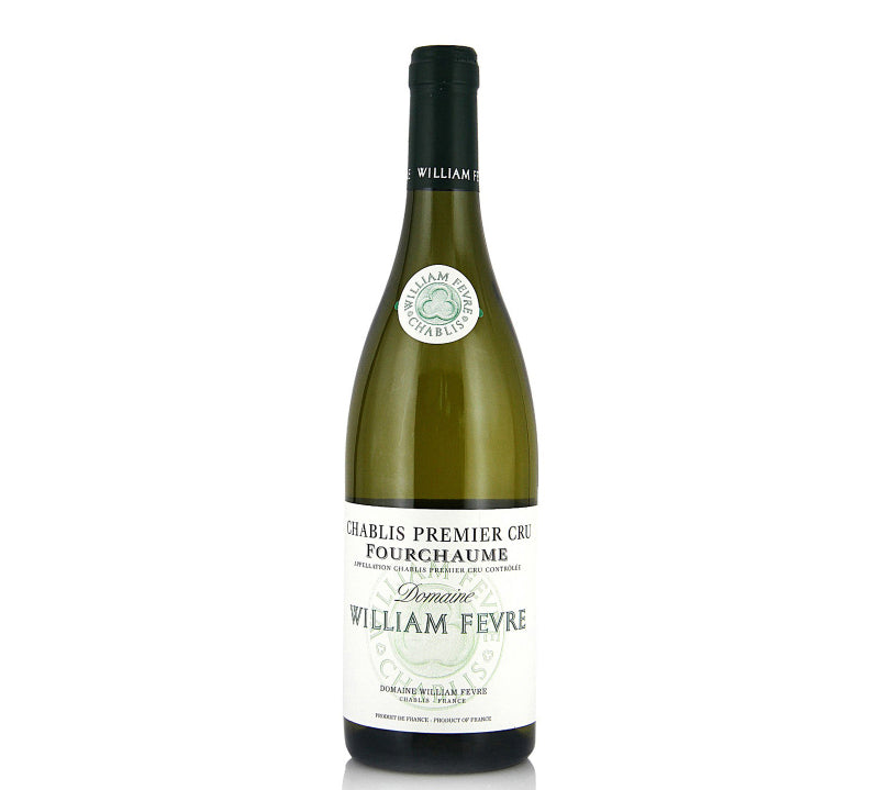Domaine William Fevre Chablis Fourchaume Premier Cru, 750ml bottle featuring elegant, mineral-rich white wine from one of Chablis' top Premier Cru vineyards.