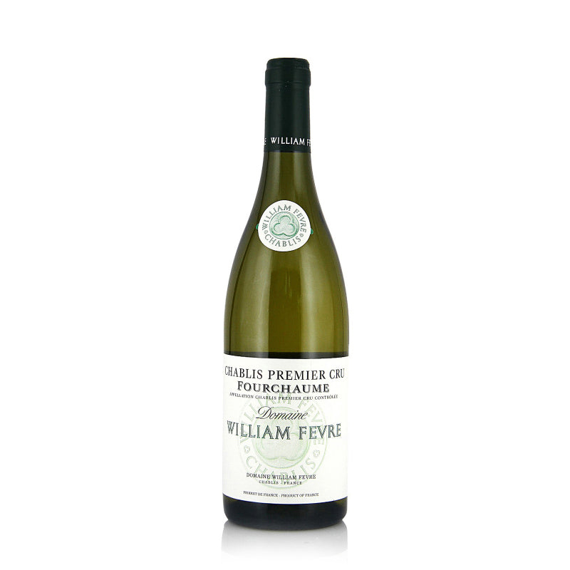 Domaine William Fevre Chablis Fourchaume Premier Cru, 750ml bottle featuring elegant, mineral-rich white wine from one of Chablis' top Premier Cru vineyards.