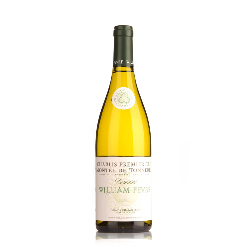 Domaine William Fevre Chablis Montée de Tonnerre Premier Cru, 750ml bottle offering intense minerality, floral aromas, and elegant complexity from one of Chablis’ most acclaimed Premier Cru sites.