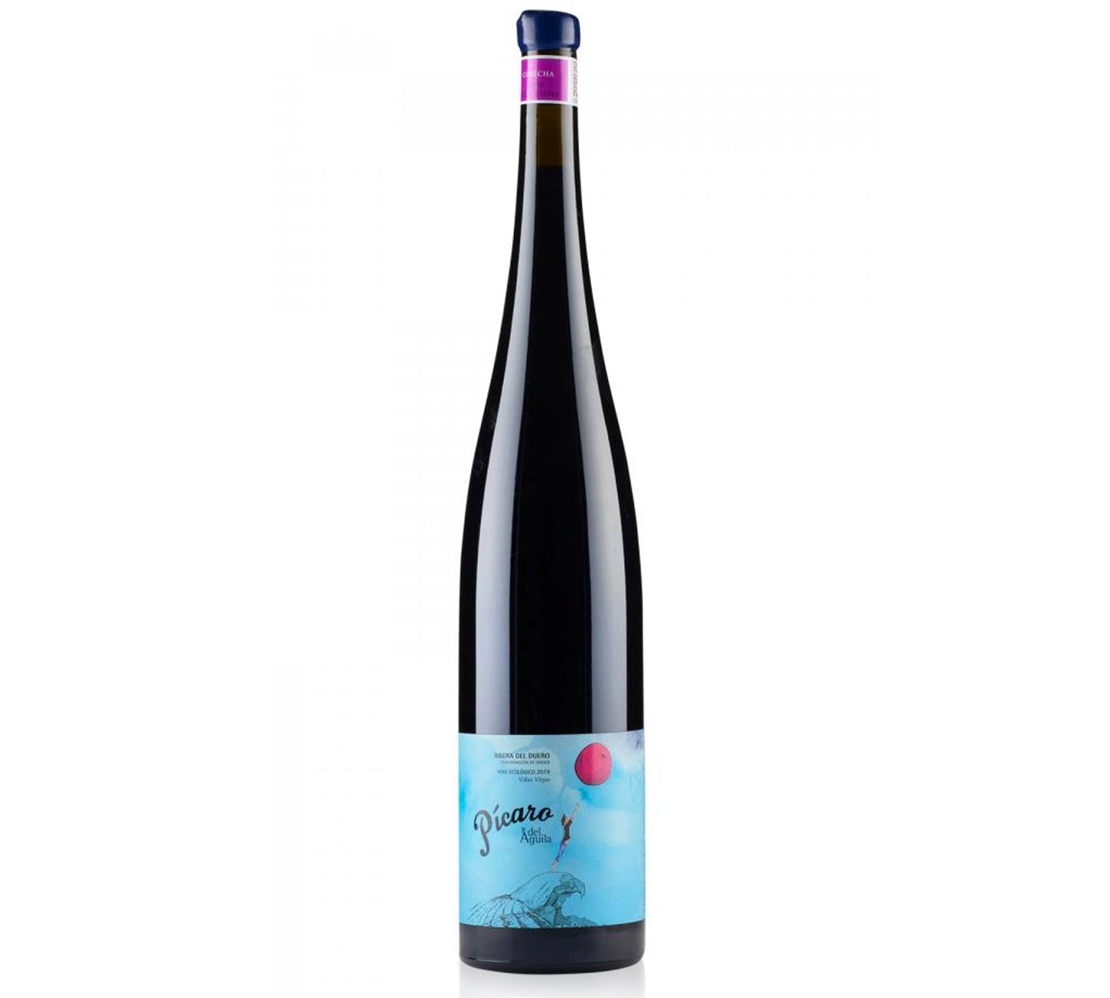 A magnume bottle of Dominio del Aguila Picaro del Aguila Tinto red wine.