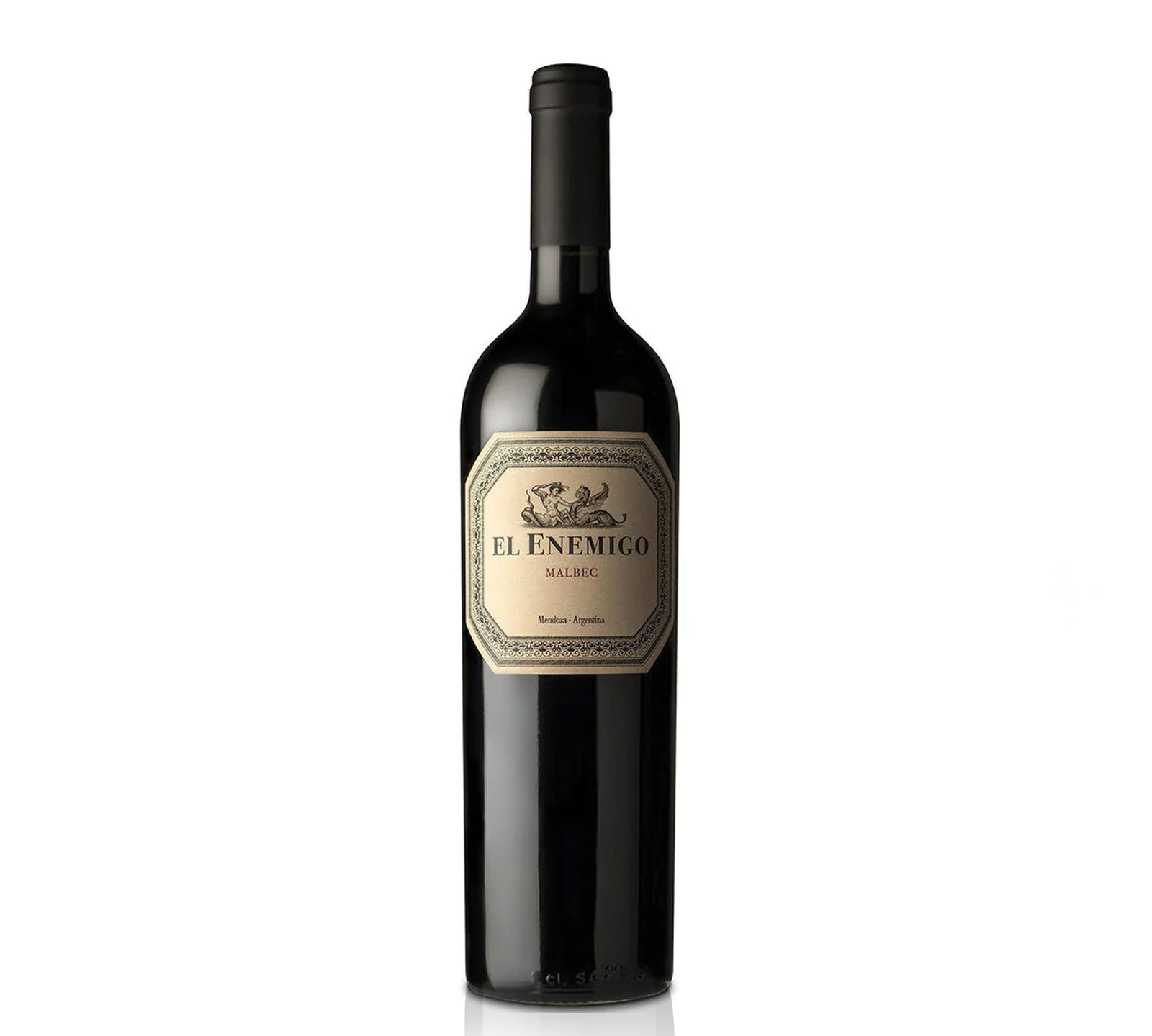 Bottle of El Enemigo Malbec red wine