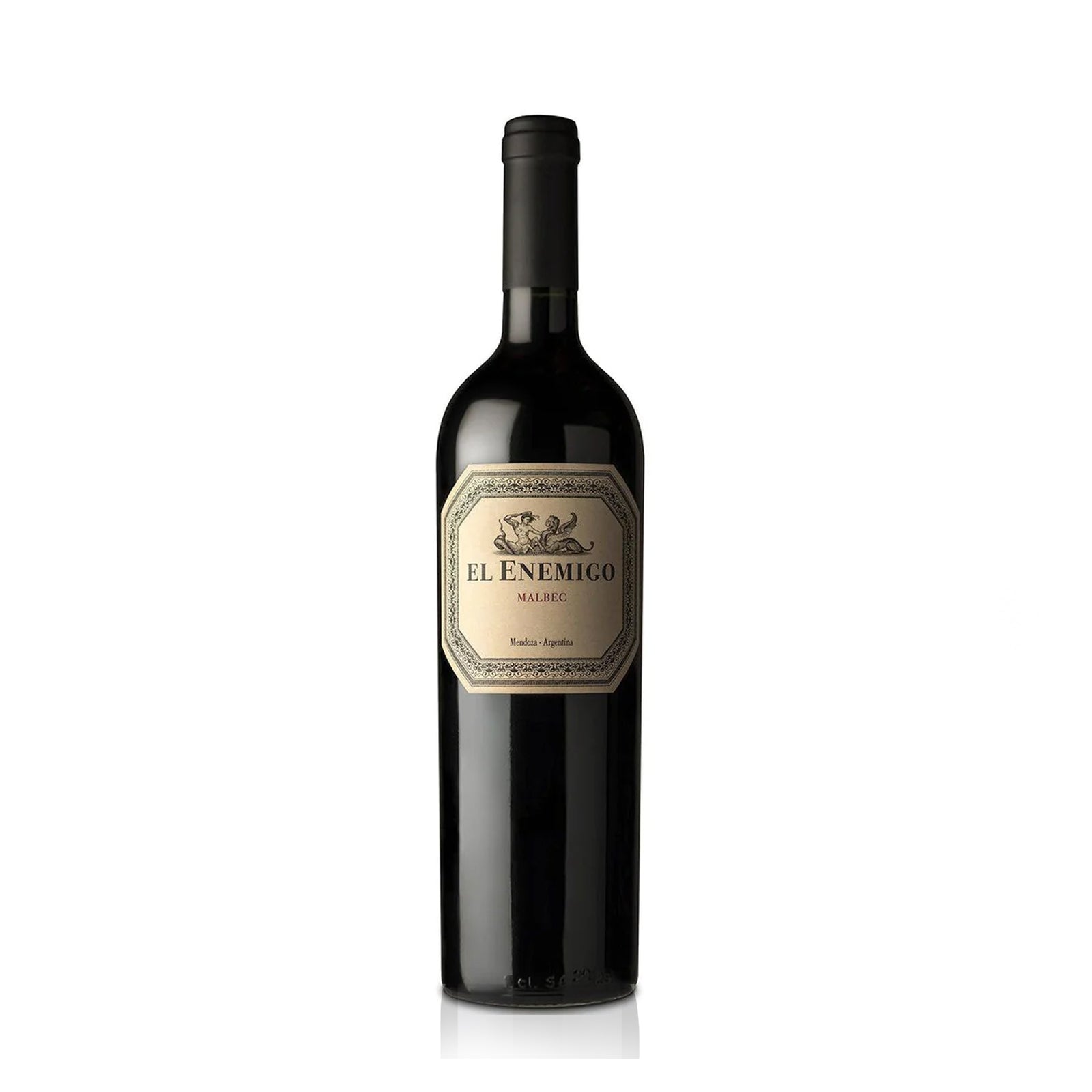 Bottle of El Enemigo Malbec red wine