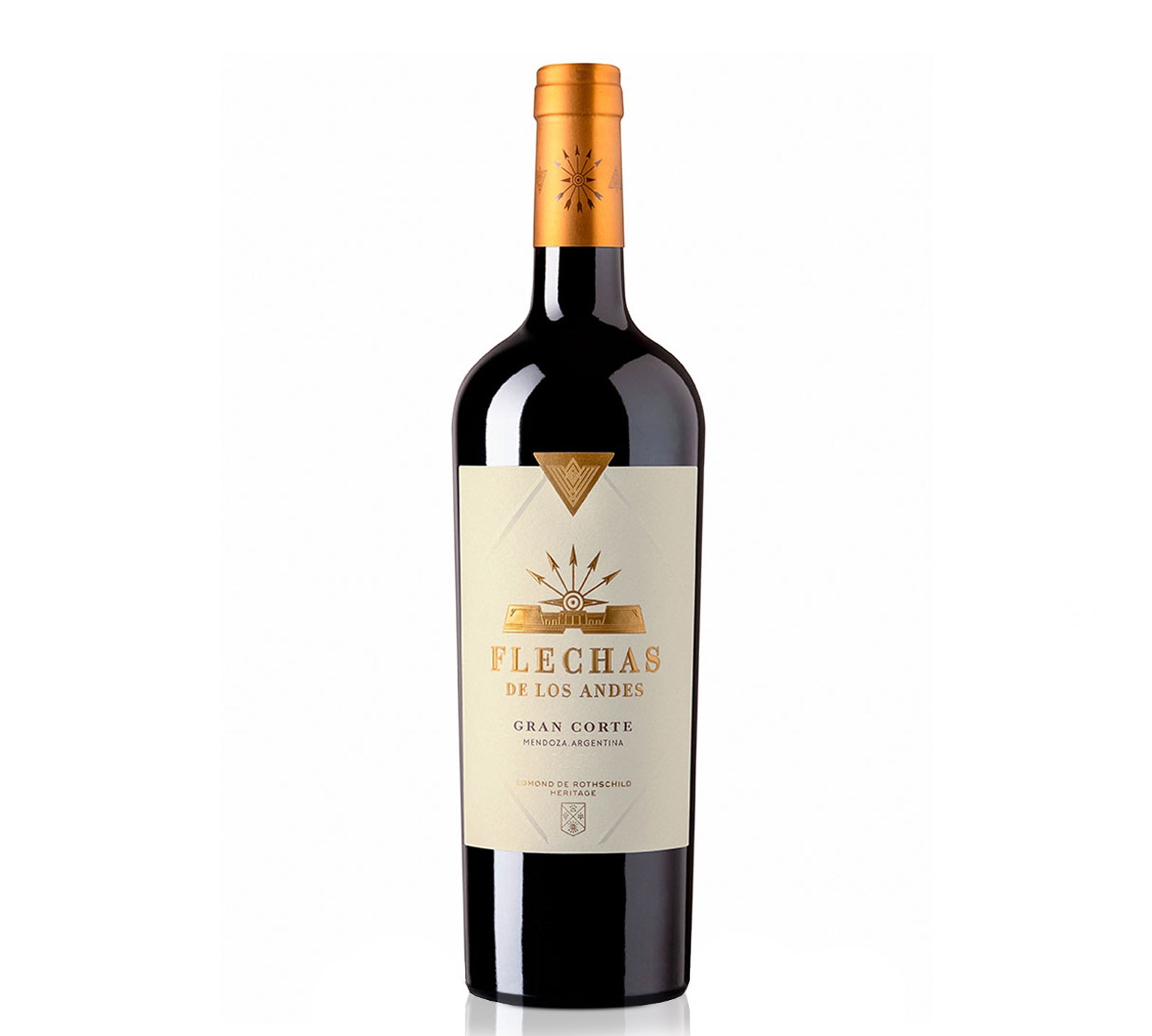 Bottle of Flechas De Los Andes Gran Corte red wine.