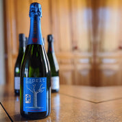 A bottle of Henri Guraud Champagne Esprit Nature