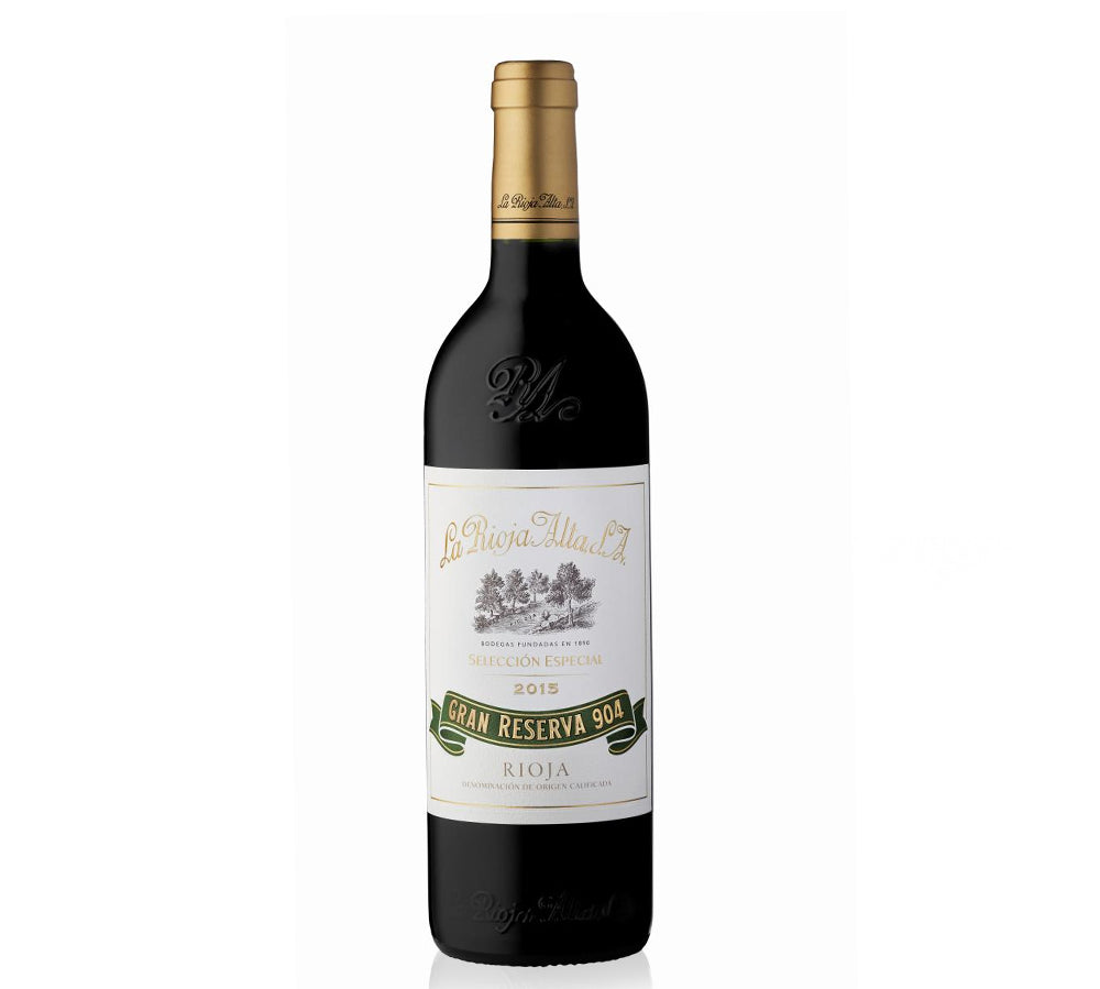 Bottle of La Rioja Alta Gran Reserva 904 red wine 