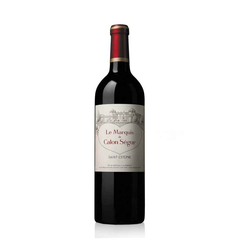 A bottle of Le Marquis De Calon Segur St-Estephe red wine
