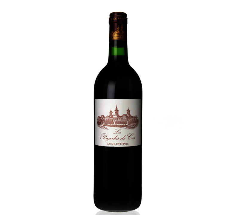 Bottle of Les Pagodes de Cos St-Estephe red wine